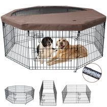 Exercise pen clearance top cover